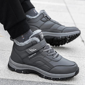 Mens Waterproof Winter Snow Boots – Warm Durable Outdoor Shoes
