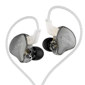 KZ EDC Pro Wire Earphone Large Dynamic Drivers Monitor Bass In-ear Headphone Cancelling Headset with Detachable Audio Cable