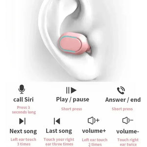 E7S TWS Wireless Headphones Bluetooth Earphone Control Sport Headset Waterproof Microphone Music Earphone Work On All Smartphone