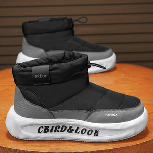 Mens Winter Velvet Ankle Boots – Warm Stylish Winter Shoes