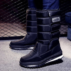Winter Boots for Women Fashion Thick Plush Waterproof Non-slip Boots Couple Winter Shoes High Quality Warm Fur Boots New Zapatos