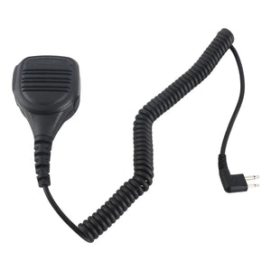 3.5mm Headphone Jack Speaker mic Walkie talkie Radio Hand Microphone with Steel Belt Clip