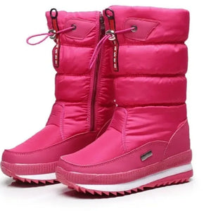 Winter Boots for Women Fashion Thick Plush Waterproof Non-slip Boots Couple Winter Shoes High Quality Warm Fur Boots New Zapatos