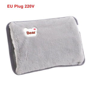 Electric Hand Warmer Portable Heated Gloves USB Warming Plush Hot Water Bottle Heating Water Bags Warm Hand Pocket for Winter