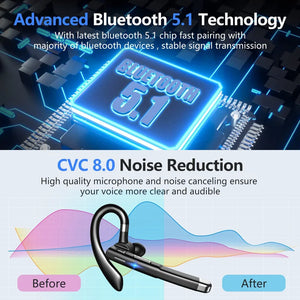 Wireless Headphones With Microphone Bluetooth Earphones ENC Noise Cancelling Hands-free Headset Busines Auriculares Driving