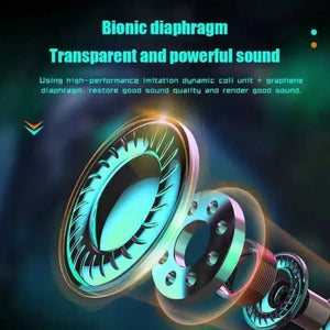 New N35 Gaming Earphones Wireless Headset LED Three-true Smart Screen Display Music Headphones Portable In-Ear Sport Earphones