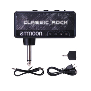 VITOOS Electric Guitar Plug Mini Headphone Amp Amplifier Heavy Rock Compact Portable