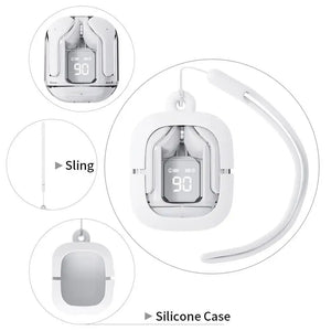 (Buy Headset Get Protective Case + Lanyard) T2 TWS Gaming Earbuds Bluetooth 5.3 Noise Reduction HD HiFi Stereo Wireless Earphone