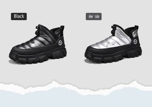 Winter Snow Boots, Men's Insulated Warm Cotton Boots, Anti-slip and Wear-resistant Hiking Shoes, Casual Outdoor Boots