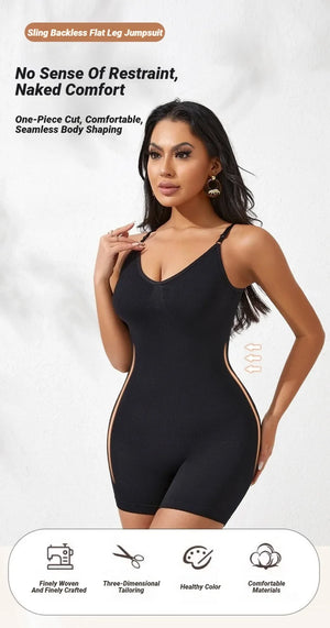New Bodysuit Shapewear Women Tank Top Tummy Control Full Body Shaper Anti Chafing Shorts Slimming Waist Butt Lifter Seamless