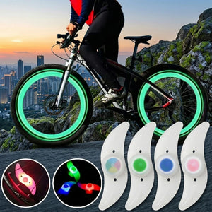 Bicycle Spoke Lights IP67 Waterproof LED Bike Wheel Lights Colorful Cycling Wheel Spoke Lamp Safety Warning Bike Accessories