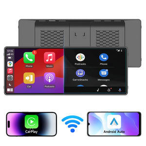 Wireless Portable Carplay Screen for Car 10.26Inch Carplay & Android Auto Car Touch Stereo, with Dash Cam, Backup Camera
