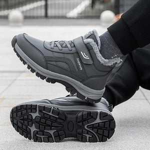 Mens Waterproof Winter Snow Boots – Warm Durable Outdoor Shoes