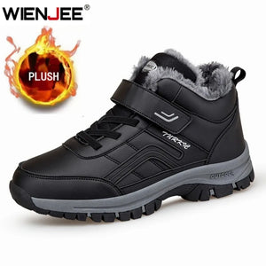 Mens Waterproof Winter Snow Boots – Warm Durable Outdoor Shoes