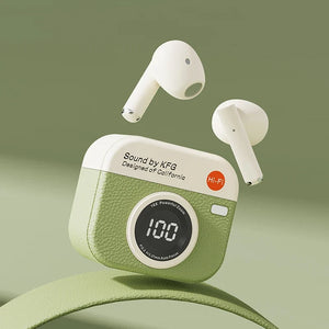 Q86 TWS Wireless Earphone Bluetooth Headphones Sport Stereo Fone Bluetooth Earbuds for Xiaomi Huawei iPhone Retro Camera Style