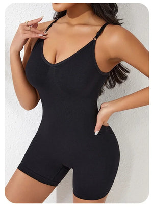 New Bodysuit Shapewear Women Tank Top Tummy Control Full Body Shaper Anti Chafing Shorts Slimming Waist Butt Lifter Seamless
