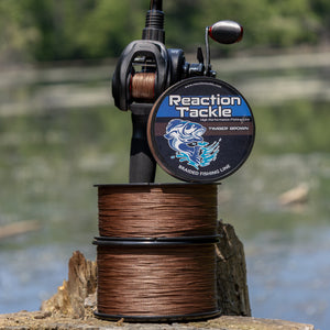 Reaction Tackle Braided Fishing Line - Timber Brown
