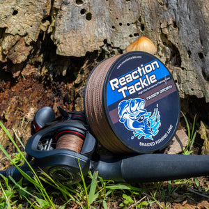 Reaction Tackle Braided Fishing Line - Timber Brown