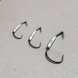 Reaction Tackle Lead Weighted Swimbait Hooks (10-PACK)
