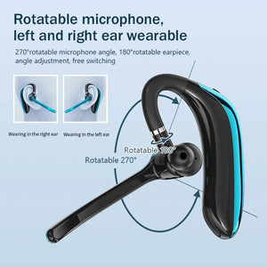 Wireless Headphones With Dual Microphon Bluetooth Earphone ENC Noise Cancelling Hands-free Headset Busines Auriculares Driving