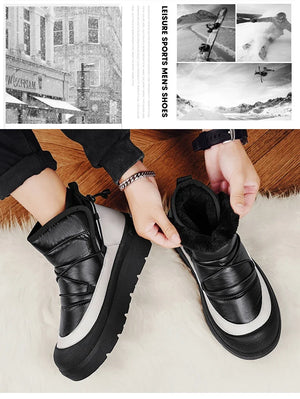 Mens Winter Ankle Boots – Warm Durable Outdoor Shoes