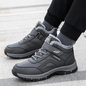 Mens Waterproof Winter Snow Boots – Warm Durable Outdoor Shoes