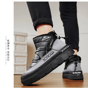 Mens Winter Ankle Boots – Warm Durable Outdoor Shoes