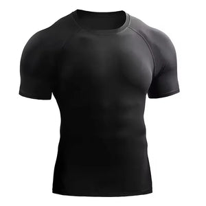 Men's Compression T-Shirt Summer Sportswear Running T shirt Elastic Quick Dry Sport Tops Tee Athletic Gym Workout T Shirts Men
