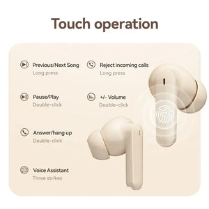 S510 Bluetooth  Wireless Touch Control Headphones HiFI Stereo Waterproof Earphone TWS Sports LED Display Headset with Microphone