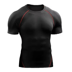 Men's Compression T-Shirt Summer Sportswear Running T shirt Elastic Quick Dry Sport Tops Tee Athletic Gym Workout T Shirts Men