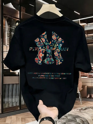 Men's summer printed T-shirt - High-quality, casual, versatile and trendy loose-fitting T-shirt