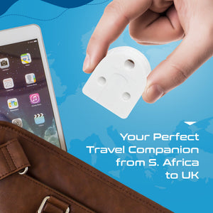 South Africa to UK - Type G - Travel Plug Adapter - Grounded (SA-UK) - TRAPSKI