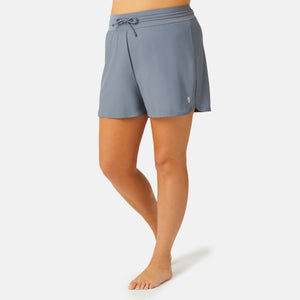Women's Plus Size Drawstring Swim Short