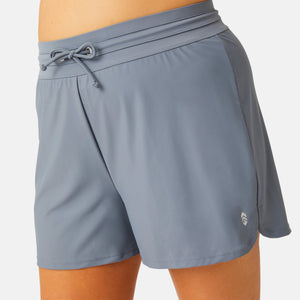 Women's Plus Size Drawstring Swim Short
