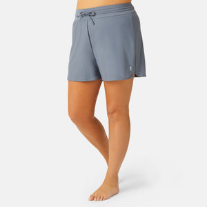 Women's Plus Size Drawstring Swim Short