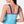 Women's Textured Stripe Double Strap Tankini Top