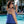 Women's Plus Size Textured Mesh Side Tie Blouson Tankini Top