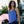 Women's Textured Mesh Side Tie Blouson Tankini Top