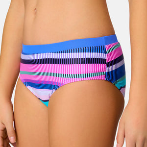 Girls' Marina Stripe Rash Guard and Bikini Swim Set