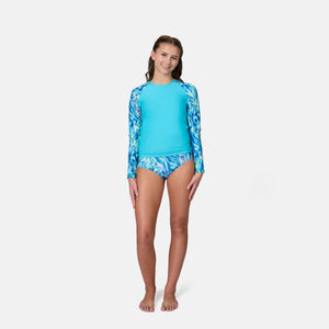 Girls' Undersea Rash Guard and Bikini Swim Set