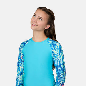 Girls' Undersea Rash Guard and Bikini Swim Set