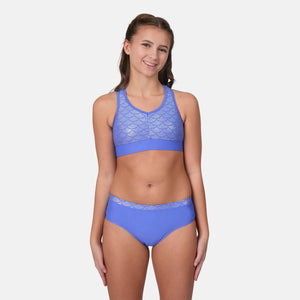 Girls' Foil Mermaid Rash Guard and Bikini Swim Set