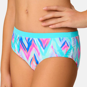 Girls' Oasis Chevron Rash Guard and Bikini Swim Set