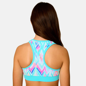 Girls' Oasis Chevron Rash Guard and Bikini Swim Set