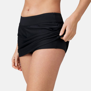 Women's Side Shirred Swim Skirt