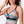 Women's Zigzag Zest Macrame Back Tankini Top