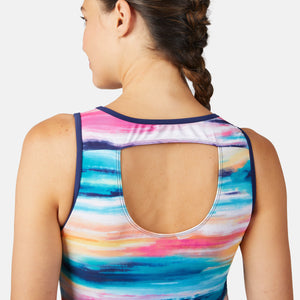 Women's Horizon Full Side Shirring Tankini Top