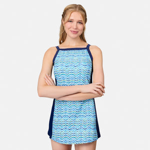 Women's Swim Dress with Built-in Biker Short