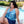 Women's Plus Size Cascading Skin Double Strap Cut Out Blouson Tankini Top
