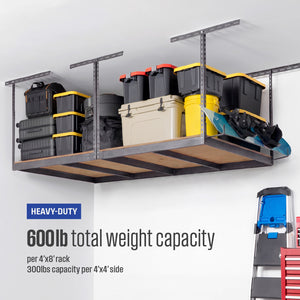 4' x 8' Overhead Garage Storage Rack Frame Kit